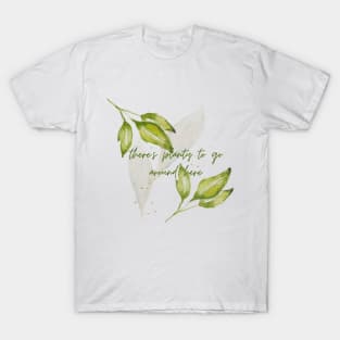 'There's Planty go around here' Nature Plant Pun Watercolour Art Design T-Shirt